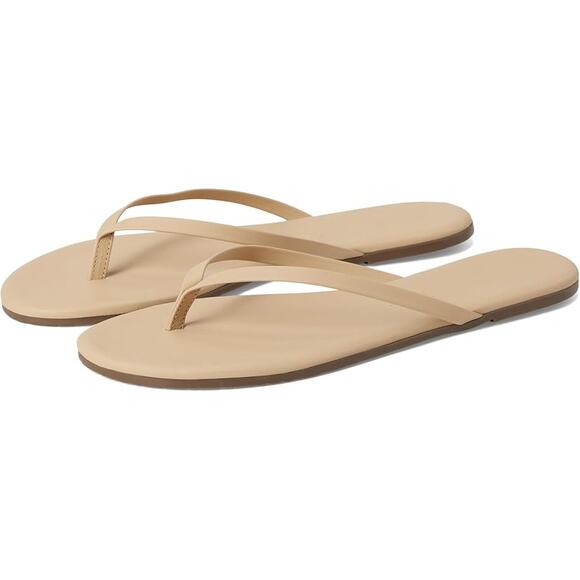 TKEES Womens Foundation Matte Sandals US 7 M Nude Cowhide Leather NWOB - Picture 2 of 12